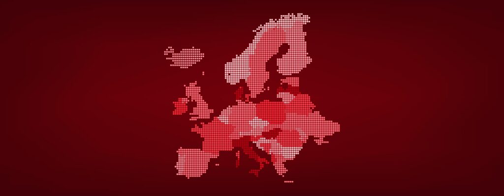 europe map pixels